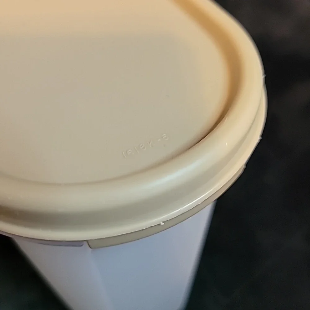 Vintage Tupperware Oval Modular Mates 3 Storage Container‎ Almond 1613 1616